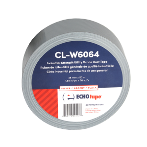 CL-W6064 Industrial Strength Utility Grade Duct Tape Silver 48mm Solo Label