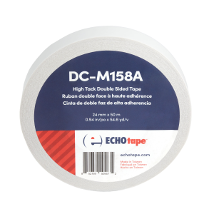 DC-M158A Clear Double Sided Polyester Tape for General Purpose Mounting and Bonding 24mm Solo Labe
